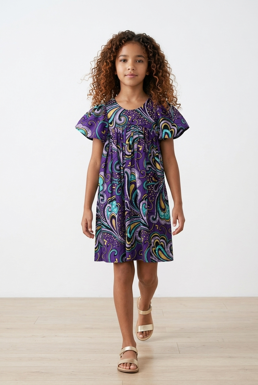 Purple Swirl Dress