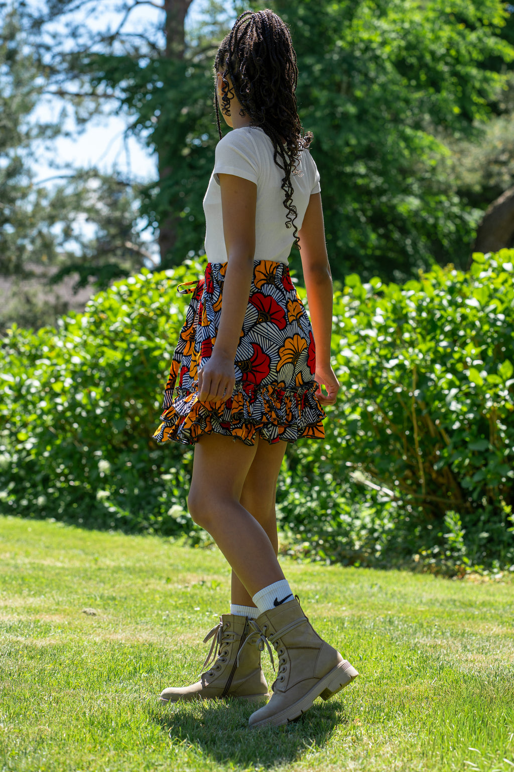 Orange Bloom Skirt