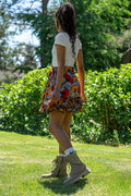 Orange Bloom Skirt