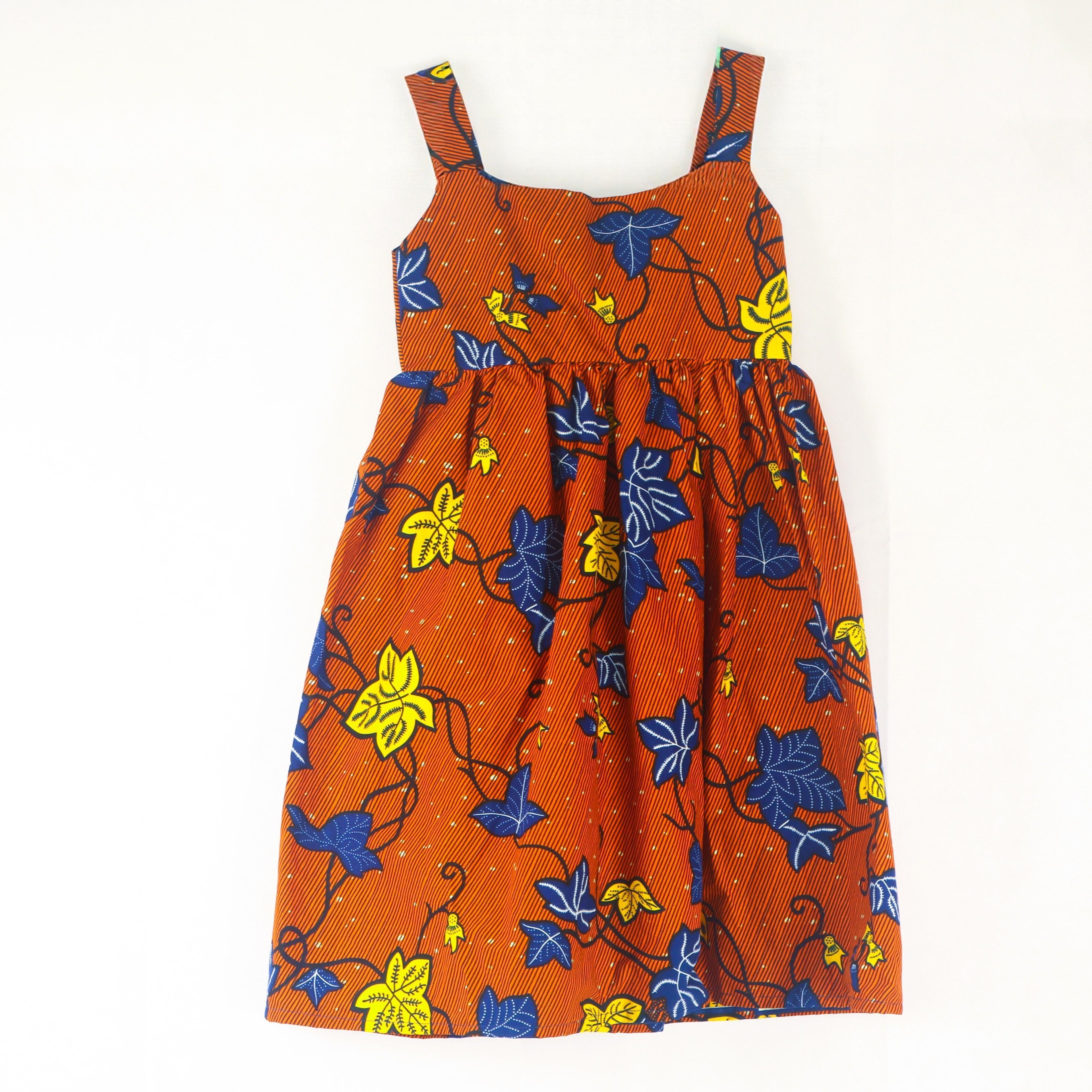 Orange Bloom Wax Dress