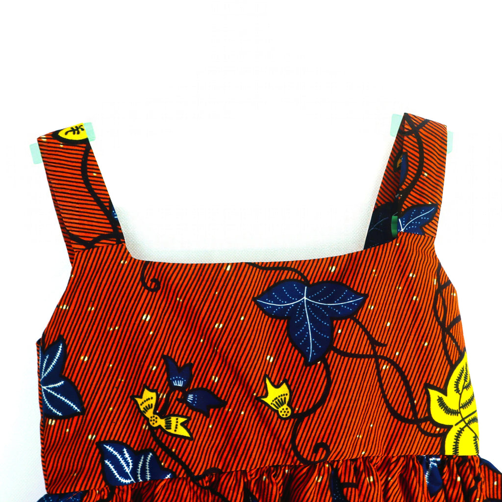 Orange Bloom Wax Dress